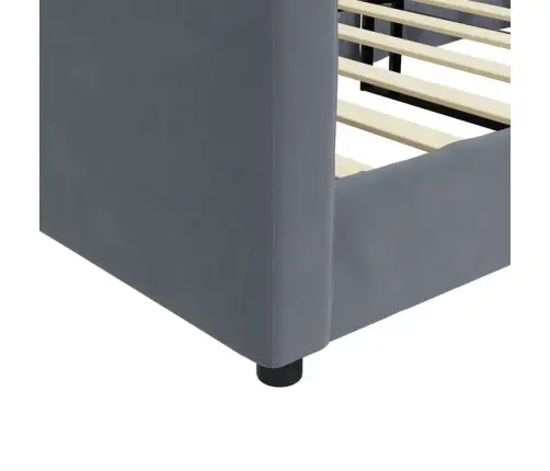 Sofa, Tamsiai Pilkos Spalvos, 80X200cm Aksomas