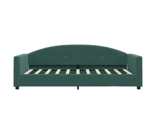 Päevavoodi, Tumeroheline, 80 X 200 cm Samet