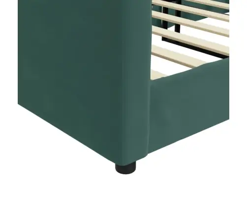 Päevavoodi, Tumeroheline, 80 X 200 cm Samet