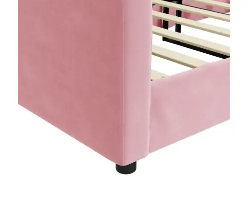 Sofa, Rožinės Spalvos, 80X200cm Aksomas