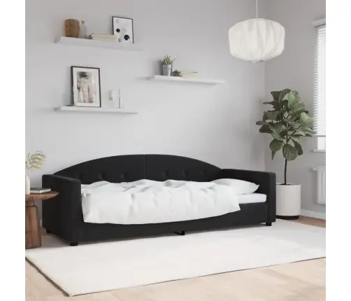 Sofa, Juodos Spalvos, 80X200cm Aksomas Sofa, Juodos Spalvos, 80X200cm Aksomas