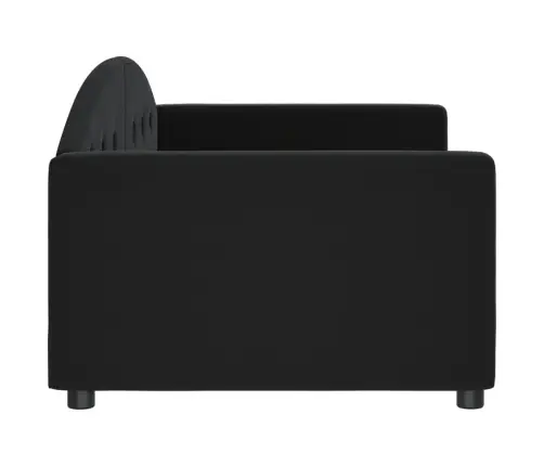 Sofa, Juodos Spalvos, 90X200cm Aksomas