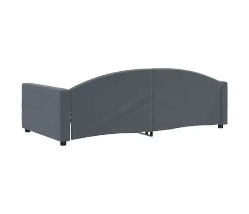 Dīvāngulta, Tumši Pelēka, 100X200 Cm, Samts Vidaxl