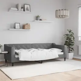 Dīvāngulta, Tumši Pelēka, 80X200 Cm, Audums Vidaxl Dīvāngulta, Tumši Pelēka, 80X200 Cm, Audums Vidaxl