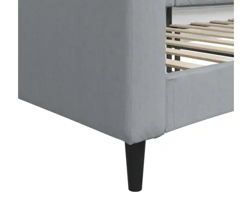 Sofa, Šviesiai Pilkos Spalvos, 90X200cm Audinys