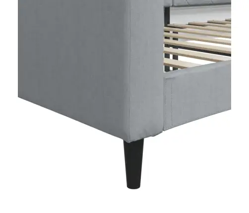 Dīvāngulta, Gaiši Pelēka, 100X200 Cm, Audums Vidaxl Dīvāngulta, Gaiši Pelēka, 100X200 Cm, Audums Vidaxl