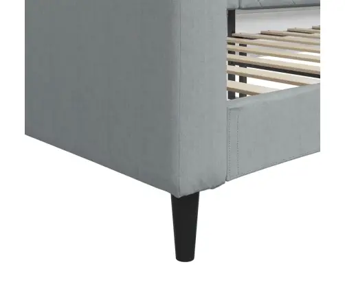 Päevavoodi, Helehall, 90 X 190 cm Kangas