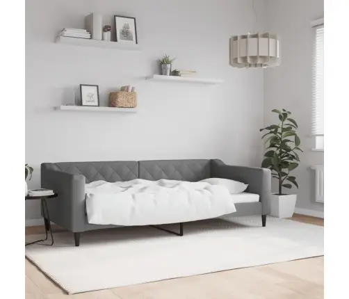 Päevavoodi, Tumehall, 90 X 190 cm Kangas