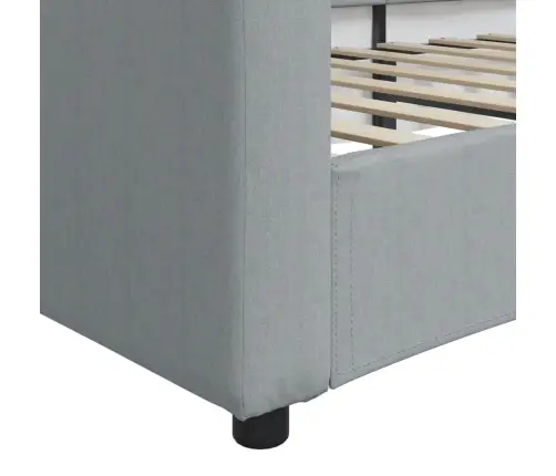 Dīvāngulta, Gaiši Pelēka, 80X200 Cm, Audums Vidaxl