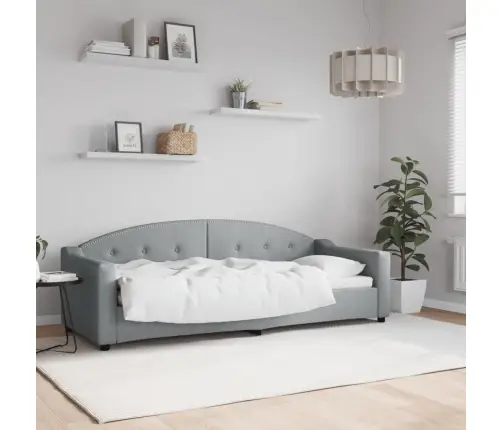 Dīvāngulta, Gaiši Pelēka, 80X200 Cm, Audums Vidaxl