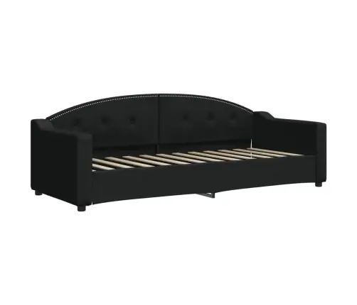 Dienas Gulta, Melna, 80X200 Cm, Audums Vidaxl