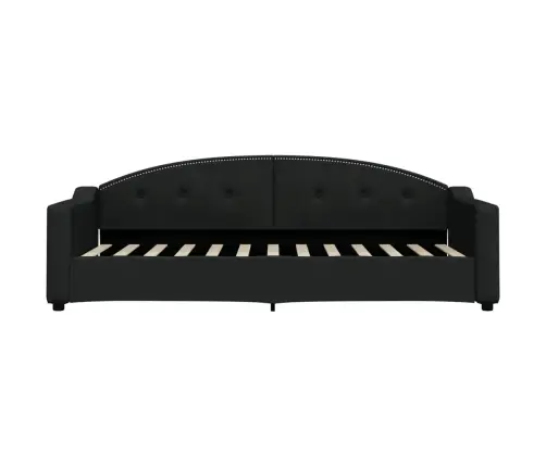 Dienas Gulta, Melna, 80X200 Cm, Audums Vidaxl