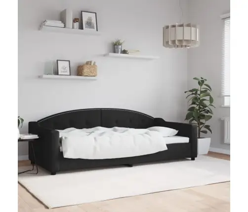 Sofa, Juodos Spalvos, 90X200cm Audinys