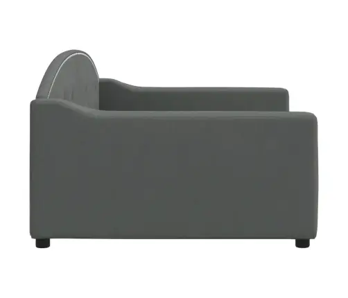 Dīvāngulta, Tumši Pelēka, 100X200 Cm, Audums Vidaxl