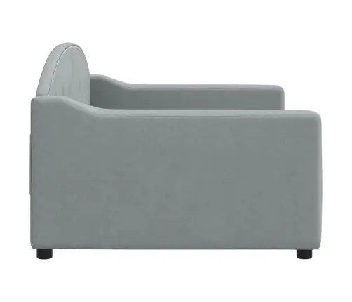 Dīvāngulta, Gaiši Pelēka, 90X190 Cm, Audums Vidaxl