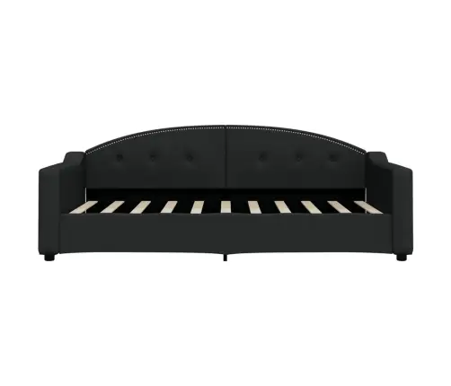 Dīvāngulta, Melna, 90X190 Cm, Audums Vidaxl