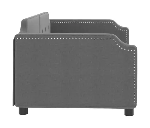 Dīvāngulta, Tumši Pelēka, 80X200 Cm, Audums Vidaxl