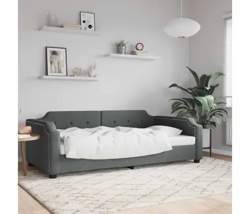 Dīvāngulta, Tumši Pelēka, 80X200 Cm, Audums Vidaxl