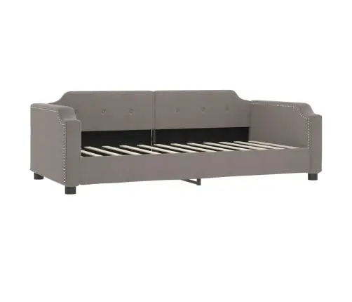 Dienas Gulta, Pelēkbrūna, 80X200 Cm, Audums Vidaxl