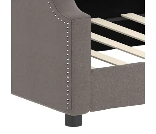 Dienas Gulta, Pelēkbrūna, 80X200 Cm, Audums Vidaxl