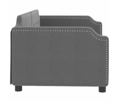 Dīvāngulta, Tumši Pelēka, 90X200 Cm, Audums Vidaxl