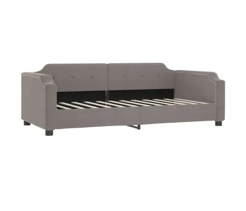 Dīvāngulta, Pelēkbrūna, 90X200 Cm, Audums Vidaxl