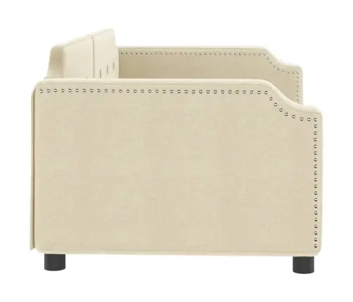 Dienas Gulta, Bēša, 90X200 Cm, Audums Vidaxl