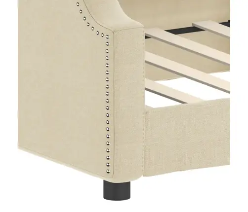 Dienas Gulta, Bēša, 90X200 Cm, Audums Vidaxl