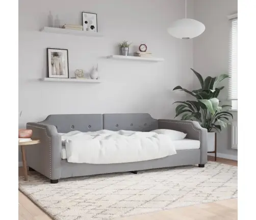 Sofa, Šviesiai Pilkos Spalvos, 100X200cm Audinys