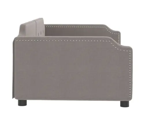 Dīvāngulta, Pelēkbrūna, 100X200 Cm, Audums Vidaxl