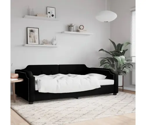 Sofa, Juodos Spalvos, 90X190cm Audinys