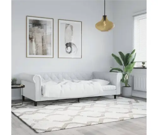 Dienas Gulta, Balta, 80X200 Cm, Mākslīgā Āda Vidaxl