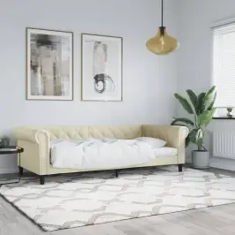 Dienas Gulta, Krēmkrāsas, 80X200 Cm, Mākslīgā Āda Vidaxl