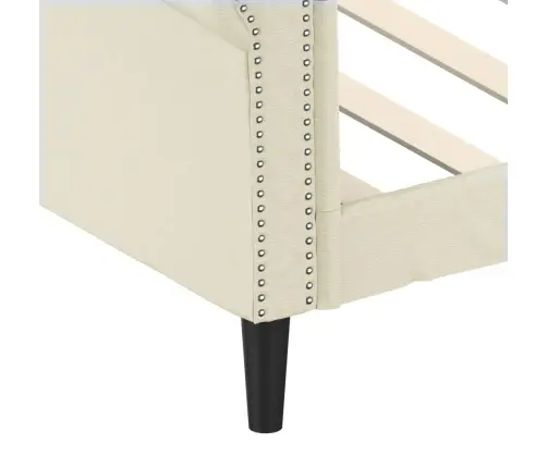 Dienas Gulta, Krēmkrāsas, 90X200 Cm, Mākslīgā Āda Vidaxl