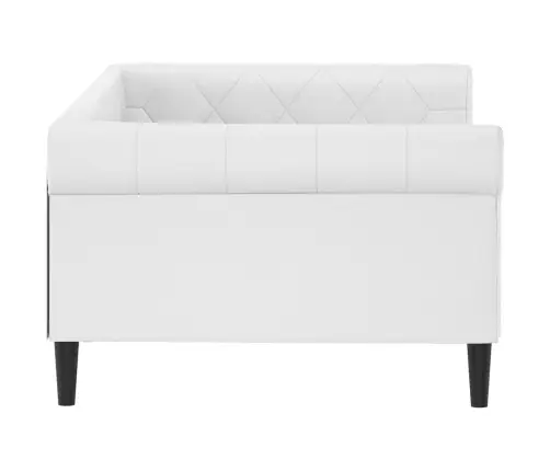 Dienas Gulta, Balts, 100X200 Cm, Mākslīgā Āda Vidaxl