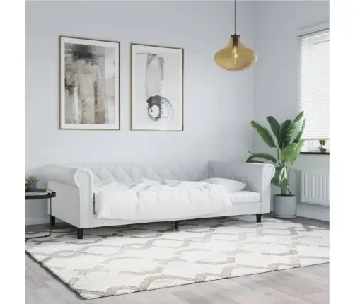 Dienas Gulta, Balts, 100X200 Cm, Mākslīgā Āda Vidaxl