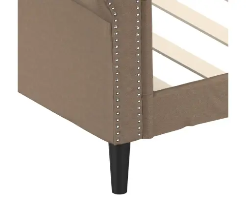 Dienas Gulta, Kapučīno Krāsas, 100X200 Cm, Mākslīgā Āda Vidaxl