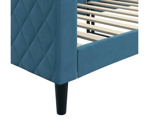 Dīvāngulta, Zila, 80X200 Cm, Samts Vidaxl