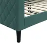Dīvāngulta, Tumši Zaļa, 80X200 Cm, Samts Vidaxl