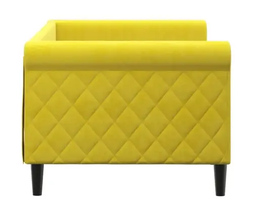 Dīvāngulta, Dzeltena, 80X200 Cm, Samts Vidaxl