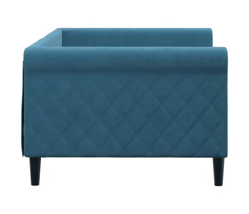 Dīvāngulta, Zila, 90X200 Cm, Samts Vidaxl