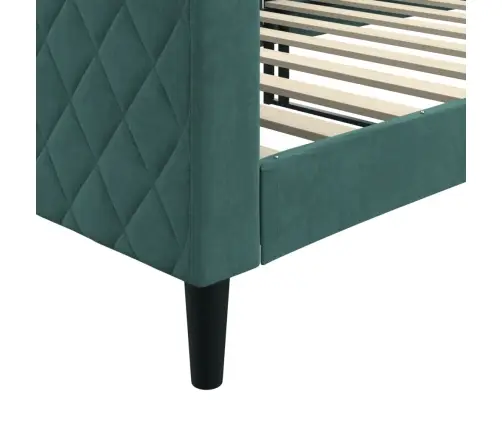 Sofa, Tamsiai Žalios Spalvos, 90X200cm Aksomas