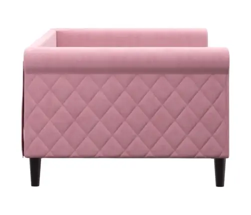 Päevavoodi, Roosa, 90 X 200 cm Samet