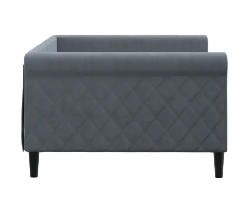 Päevavoodi, Tumehall, 100 X 200 cm Samet