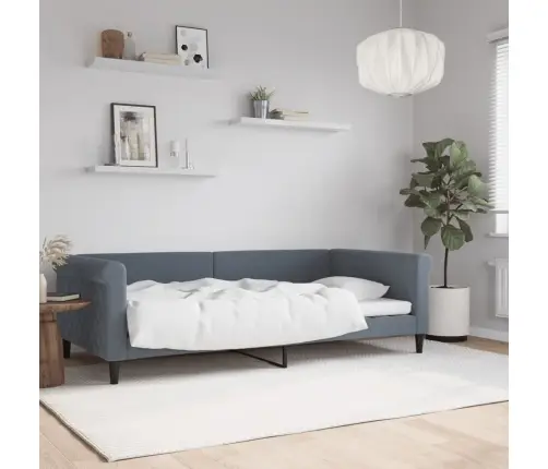 Päevavoodi, Tumehall, 100 X 200 cm Samet