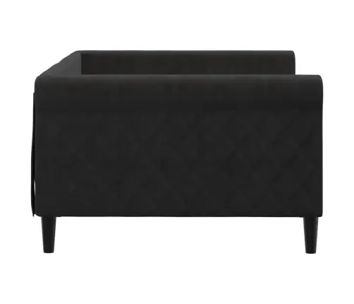 Päevavoodi, Must, 100 X 200 cm Samet