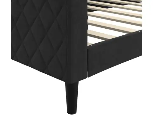 Sofa, Juodos Spalvos, 90X190cm Aksomas