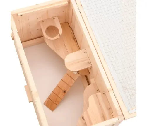 Žiurkėnų Narvas, 60X30X35cm Eglės Medienos Masyvas