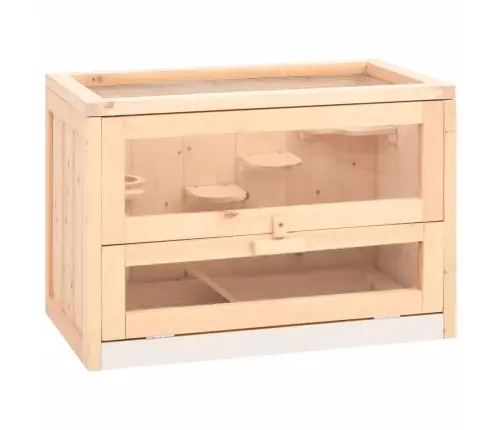 Kāmju Būris, 60X35,5X42 Cm, Egles Masīvkoks Vidaxl