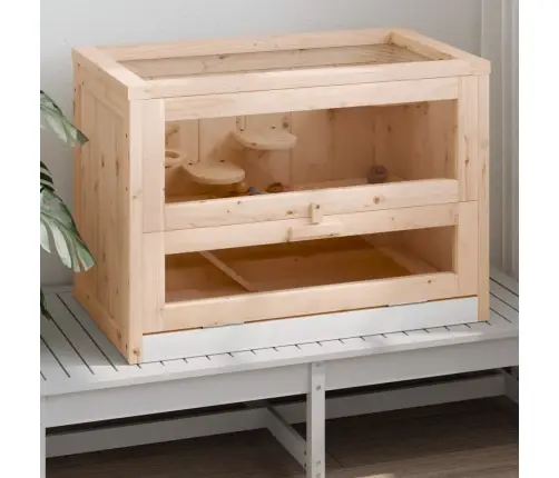 Kāmju Būris, 60X35,5X42 Cm, Egles Masīvkoks Vidaxl